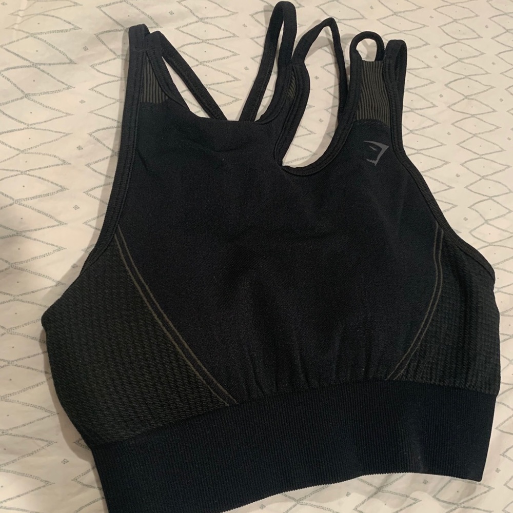 Gymshark Black Sports Bra/Top Small